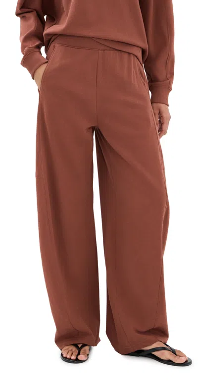 Tibi Lightweight Winslow Sweatpants Red Clay