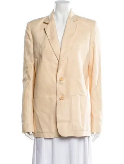 Pre-owned Tibi Linen Blazer In Neutral