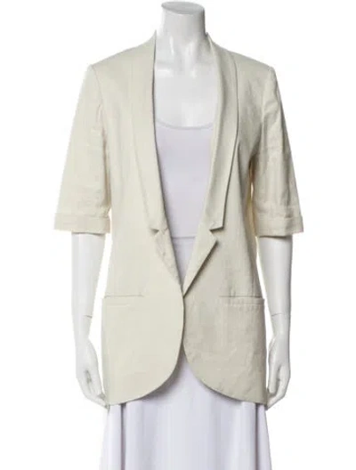 Pre-owned Tibi Linen Blazer In Neutral