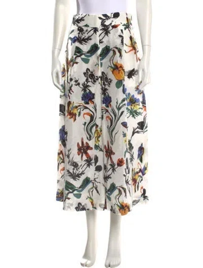 Pre-owned Tibi Linen Wide Leg Pants In White