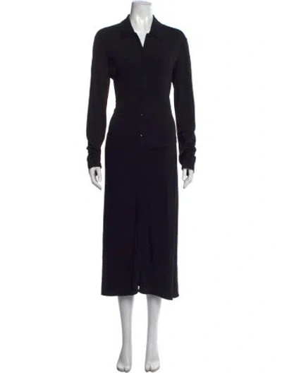Pre-owned Tibi Long Dress In Black