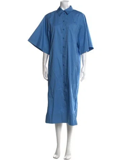 Pre-owned Tibi Long Dress In Blue