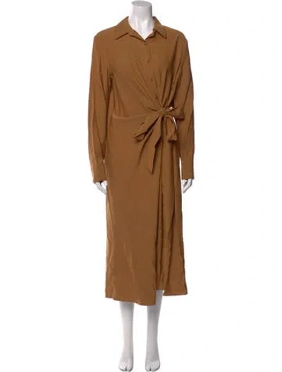 Pre-owned Tibi Long Dress In Brown