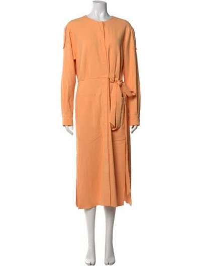 Pre-owned Tibi Long Dress In Orange