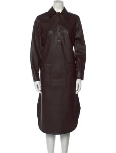 Pre-owned Tibi Long Dress W/ Tags In Brown