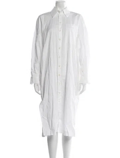 Pre-owned Tibi Long Dress In White