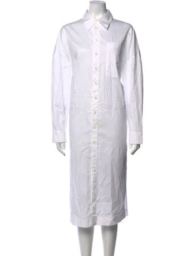 Pre-owned Tibi Long Dress In White