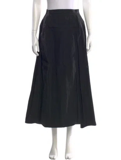 Pre-owned Tibi Long Skirt In Black
