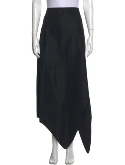 Pre-owned Tibi Long Skirt In Black