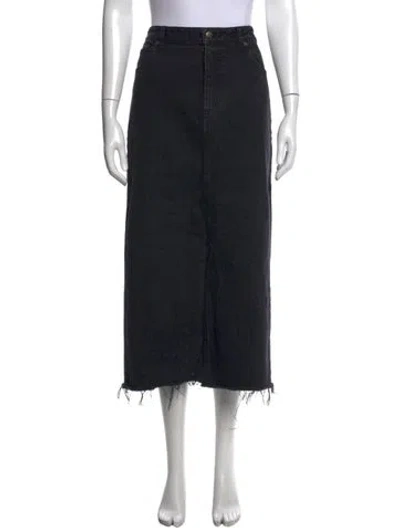 Pre-owned Tibi Long Skirt In Black