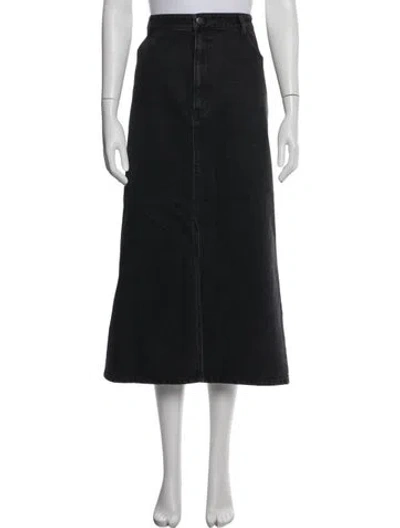 Pre-owned Tibi Long Skirt In Black