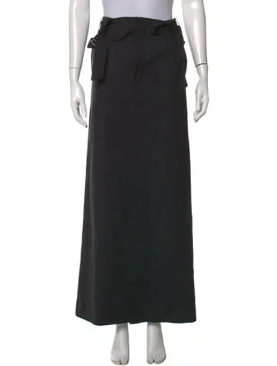 Pre-owned Tibi Long Skirt In Black