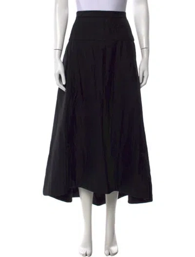 Pre-owned Tibi Long Skirt In Black