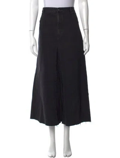 Pre-owned Tibi Long Skirt In Black