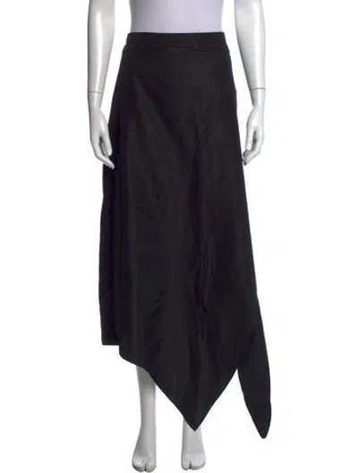 Pre-owned Tibi Long Skirt In Black