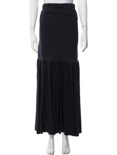 Pre-owned Tibi Long Skirt In Black