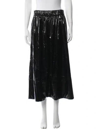 Pre-owned Tibi Long Skirt In Black