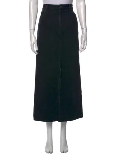 Pre-owned Tibi Long Skirt In Black