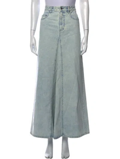 Pre-owned Tibi Long Skirt In Blue