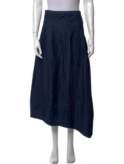 Pre-owned Tibi Long Skirt In Blue