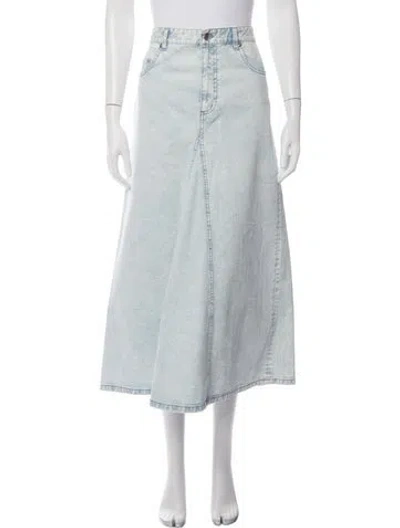 Pre-owned Tibi Long Skirt In Blue