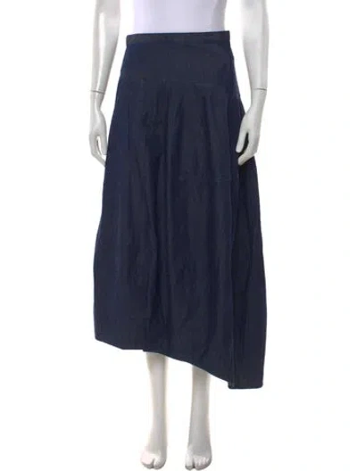 Pre-owned Tibi Long Skirt In Blue