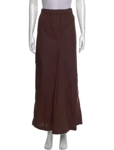 Pre-owned Tibi Long Skirt In Brown