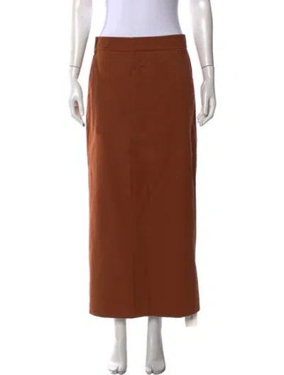 Pre-owned Tibi Long Skirt In Brown