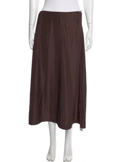 Pre-owned Tibi Long Skirt In Brown
