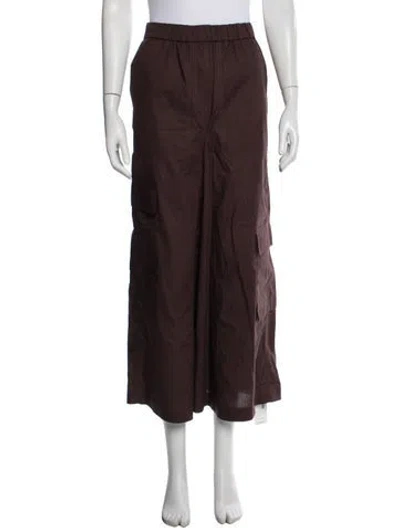 Pre-owned Tibi Long Skirt In Brown
