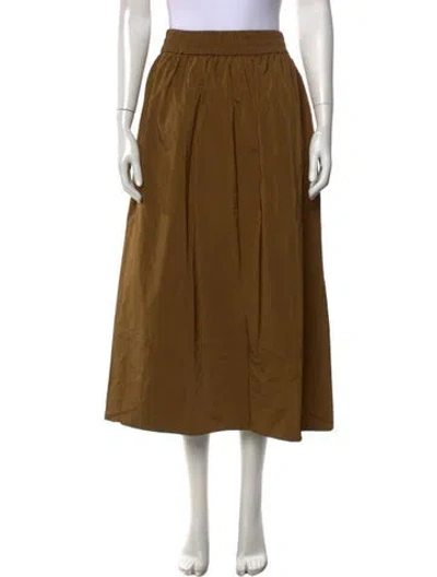 Pre-owned Tibi Long Skirt In Brown