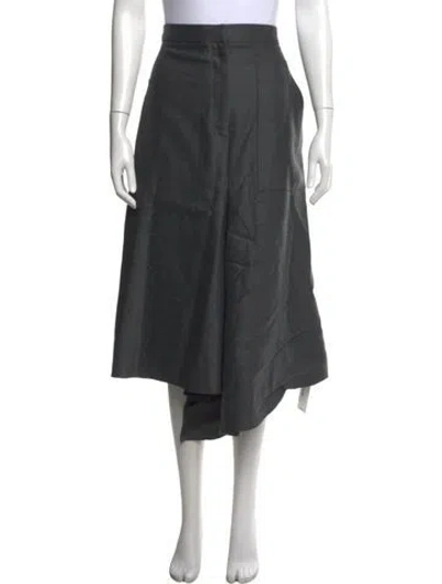 Pre-owned Tibi Long Skirt In Gray