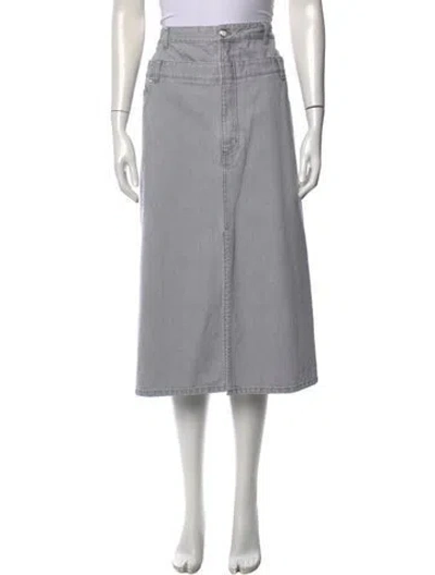 Pre-owned Tibi Long Skirt In Gray