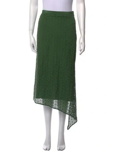 Pre-owned Tibi Long Skirt In Green