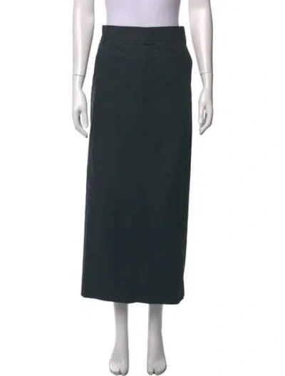 Pre-owned Tibi Long Skirt In Green