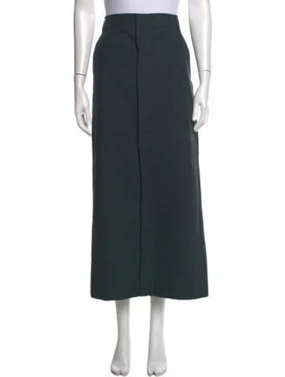 Pre-owned Tibi Long Skirt In Green