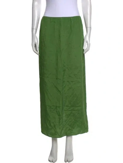 Pre-owned Tibi Long Skirt In Green