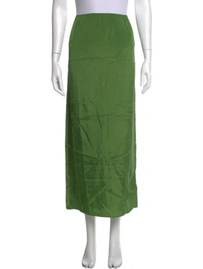 Pre-owned Tibi Long Skirt In Green