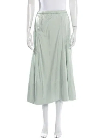 Pre-owned Tibi Long Skirt In Green