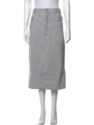 Pre-owned Tibi Long Skirt In Grey