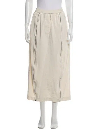 Pre-owned Tibi Long Skirt In Neutral