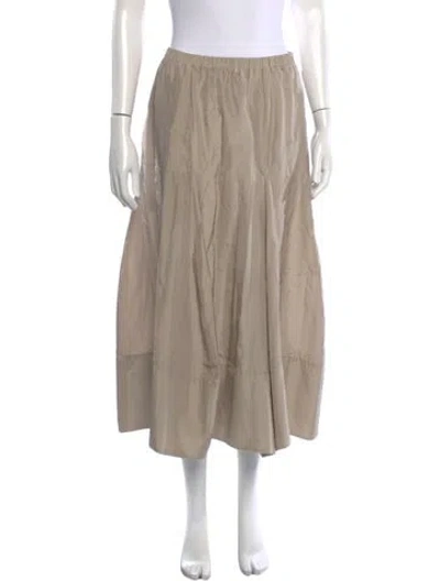 Pre-owned Tibi Long Skirt In Neutrals