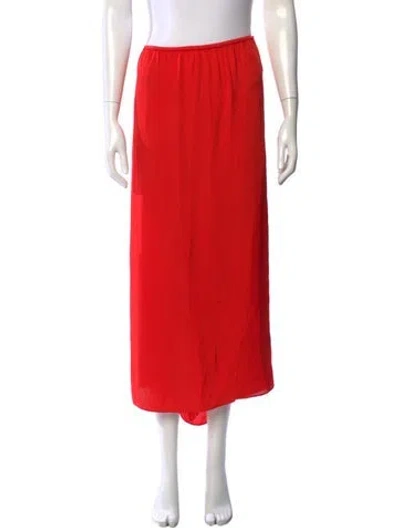 Pre-owned Tibi Long Skirt In Orange