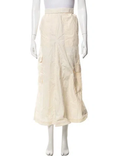 Pre-owned Tibi Long Skirt In Orange