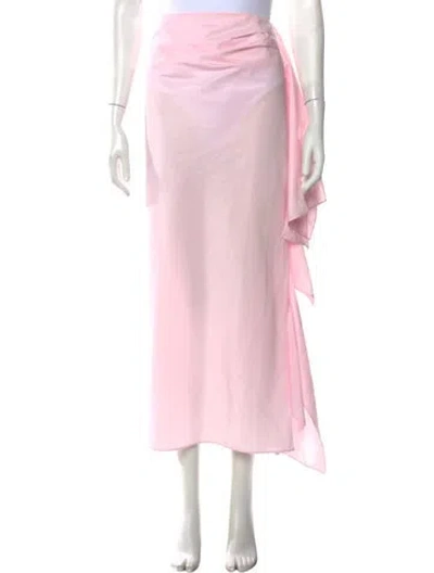 Pre-owned Tibi Long Skirt In Pink