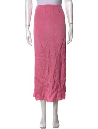 Pre-owned Tibi Long Skirt In Pink