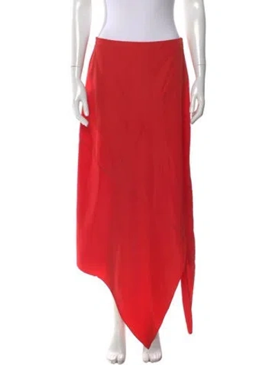 Pre-owned Tibi Long Skirt In Red