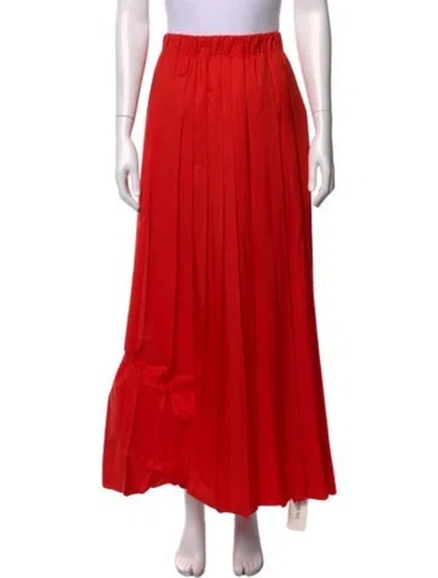 Pre-owned Tibi Long Skirt In Red