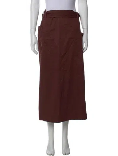 Pre-owned Tibi Long Skirt W/ Tags In Brown
