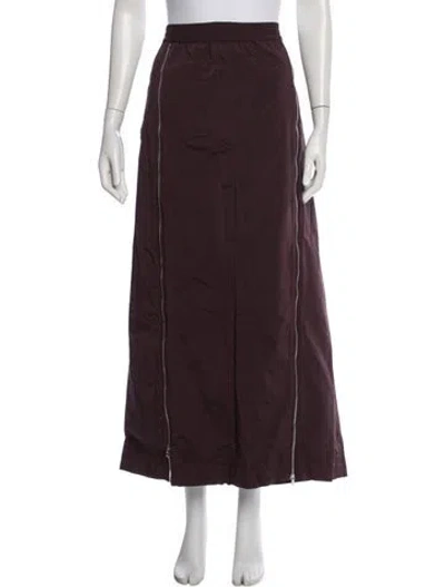Pre-owned Tibi Long Skirt W/ Tags In Burgundy